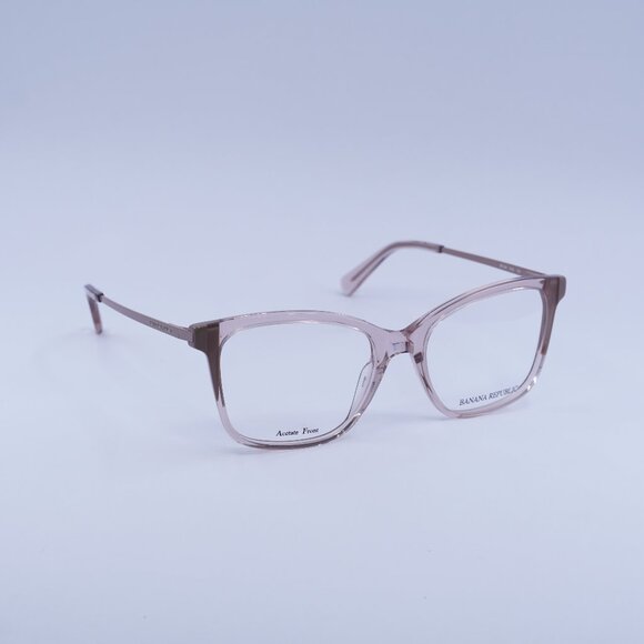 Banana Republic BR209 0WJG 00 Eyeglasses Salmon/Beige 52mm Square Frame - Picture 1 of 9